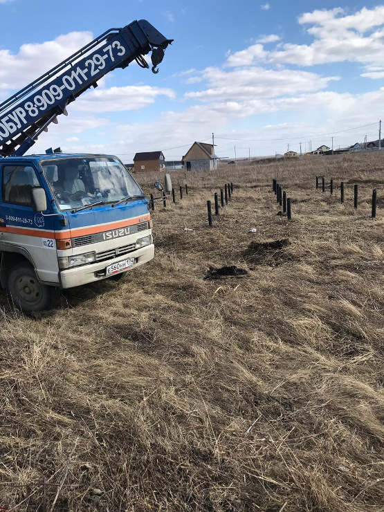 Монтаж винтовых свай